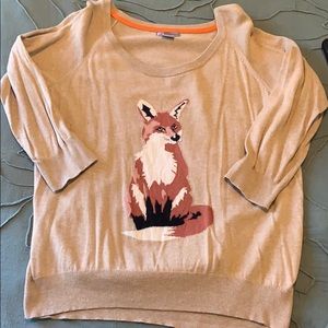 Tan fox cashmere blend sweater
